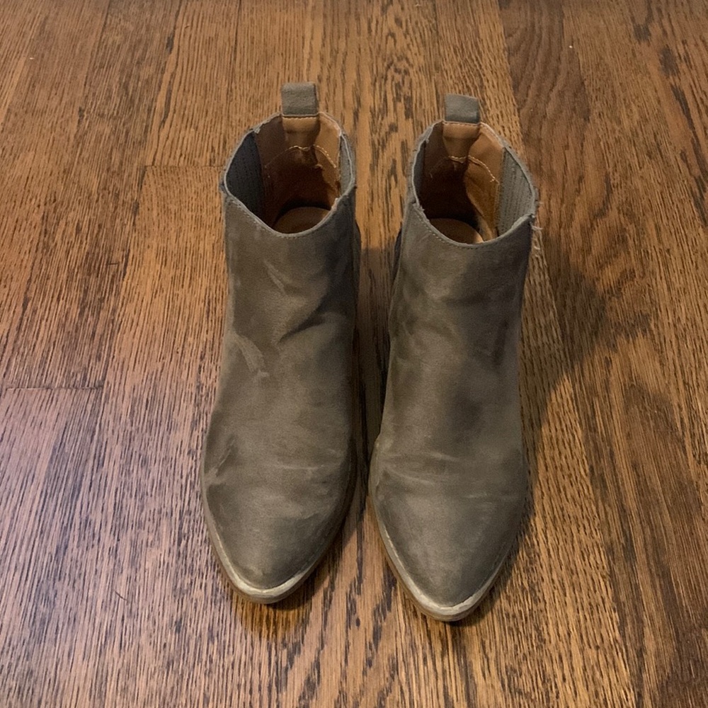 Taupe western booties